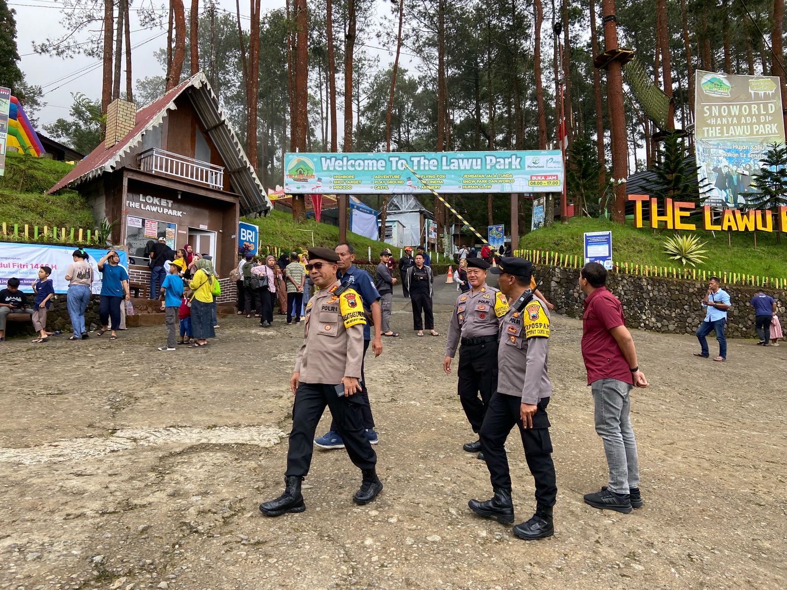 Pantau Situasi Objek Wisata Tawangmangu, DirPamobvit Polda Jateng Turun Langsung Kelokasi